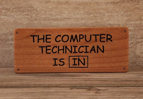 The computer technician in - the,