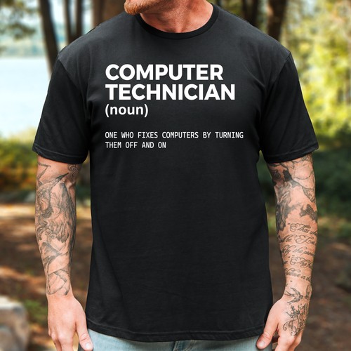 Computer technician shirt it - computer,